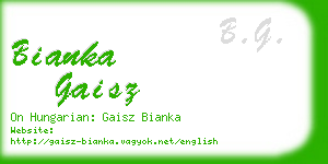 bianka gaisz business card